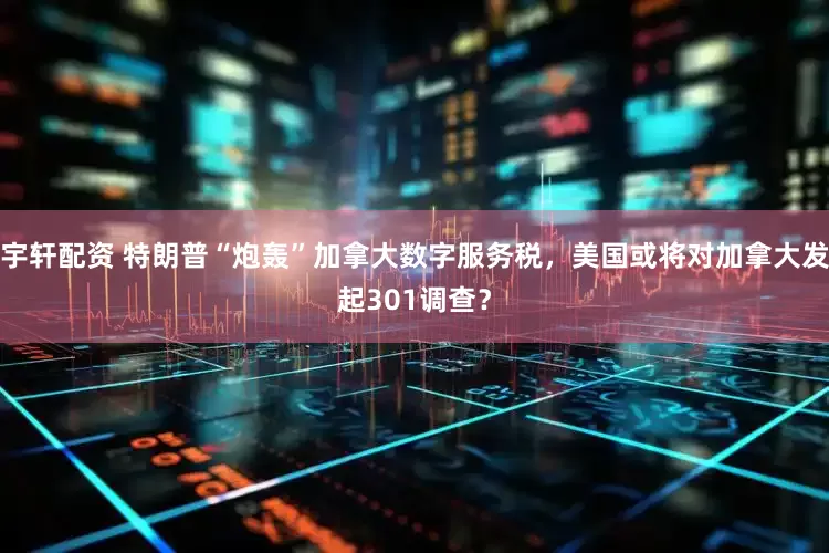 宇轩配资 特朗普“炮轰”加拿大数字服务税，美国或将对加拿大发起301调查？